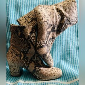 Free People Faux Lizard Boots